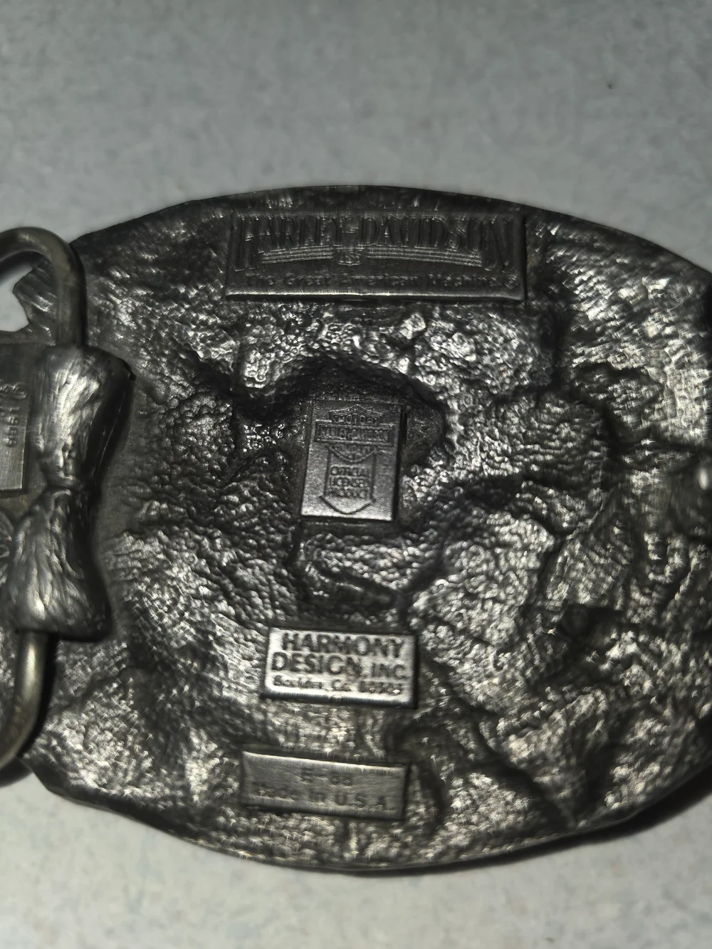 Harley-Davidson Silver Eagle 'Made in USA' Belt Buckle